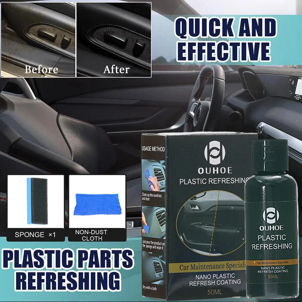 2pcs Car Cleaning Putty Reusable 50ml Plastic Revitalizing Coating