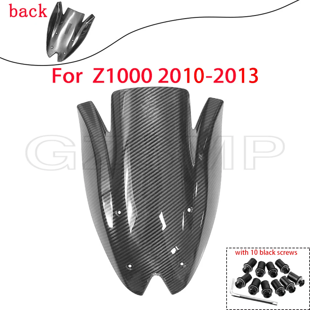 

Carbon Fiber Pattern Windshield Windscreen Double Bubble Deflectors Fit for Kawasaki Z1000 2010 2011 2012 2013 Z 1000