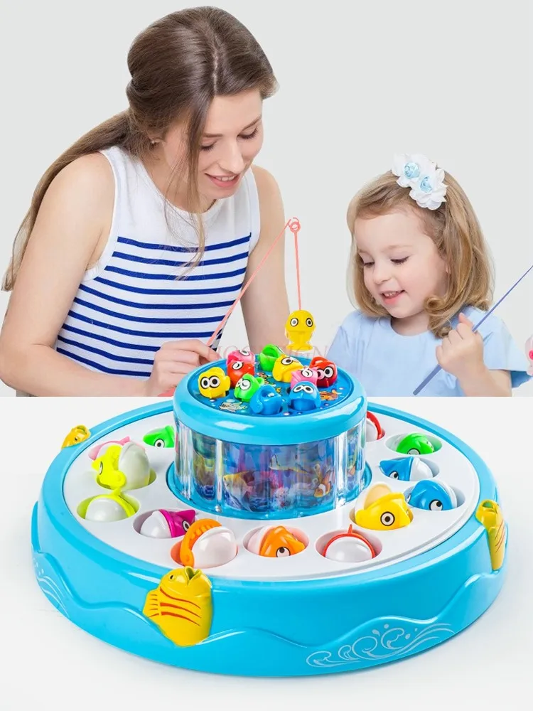 

Children's electric fishing puzzle toy early education set