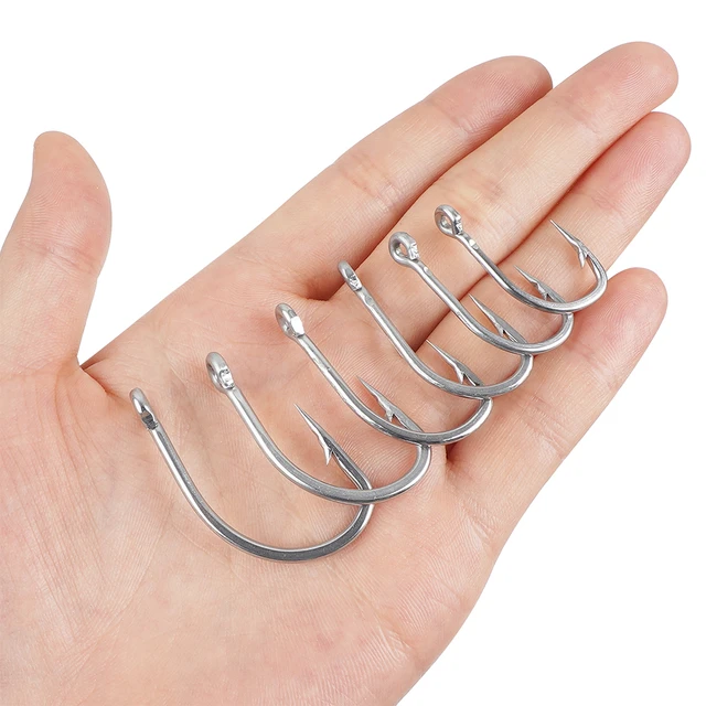 Saltwater Tuna Circle Fishing Hooks 60Pcs Trolling Hooks Stainless