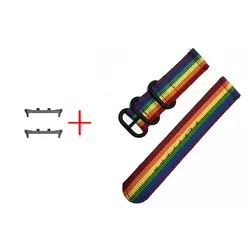 Durable Nylon Watchband Strap - Sport Wristband Bracelet for Honor Watch 5 (Colorful)