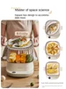 Electric steamer multi-function timer stainless steel small quick steaming double layer large capacity breakfast machine 2