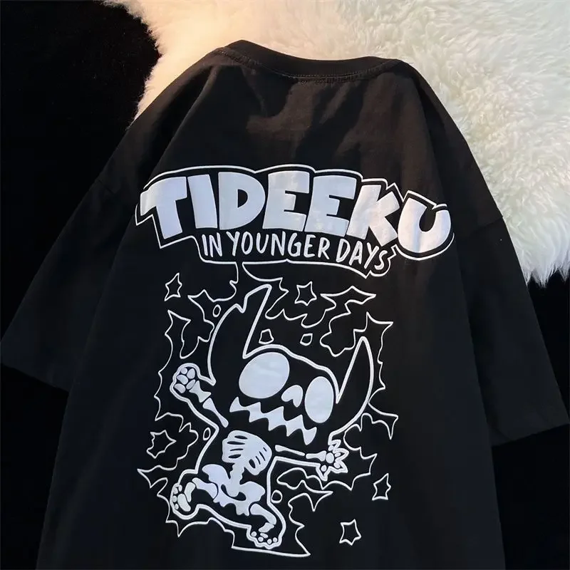 Graciosas Ropa Anime Devidas Top Mujer De Algodon 100 ℅ Para Mujer One Piece Ropa Personalizada Oversize Harajuku T Shirt Fo