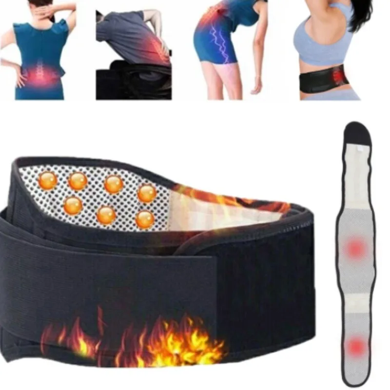 Tourmaline Self-heating Magnetic Therapy Lumbar support belt for Men Women Gym Sports Support Back Relieve Pain