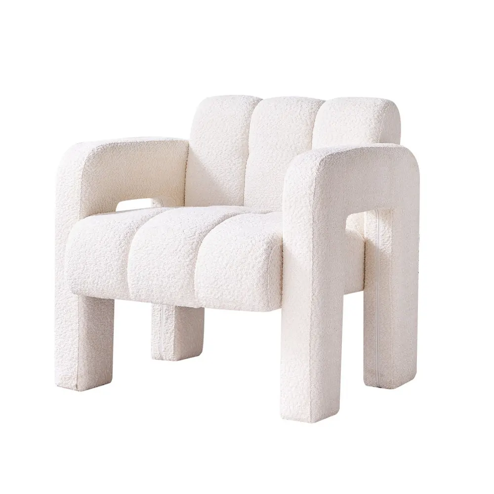 

31.10" Wide Boucle Upholstered Accent Chair