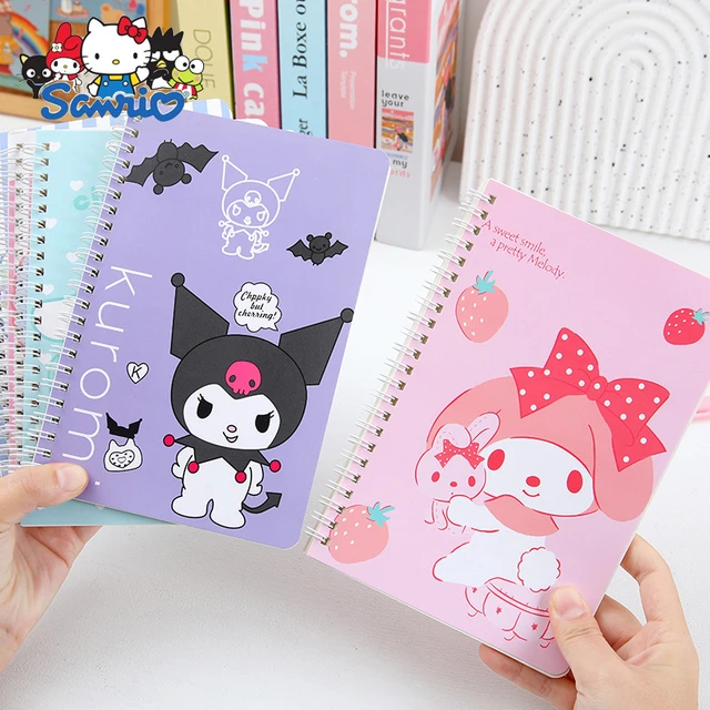 4PCS/Set Sanrio Cartoon A5 Notebook Kuromi Cinnamoroll Coil Notebook  Notepad Stationery Wholesale - China Sanrio Products, Sanrio Accessories