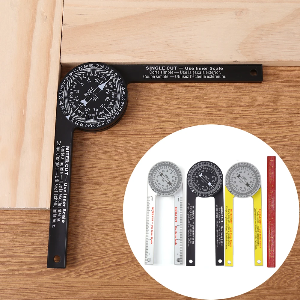 

Professional Miter Saw Protractor Angle Finder Precision Miter Angle Finder for Carpenters Plumbers Bevel Protractor Woodworking