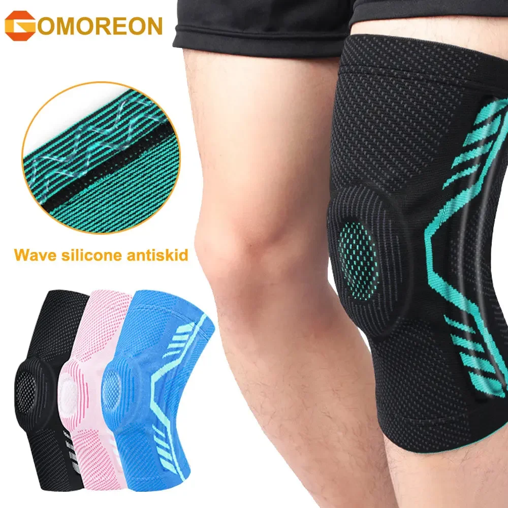 Knee Brace with Patella Gel Pads and Side Stabilizers - Professional Knee Sleeve for Arthritis Pain and Support,Running,Sports