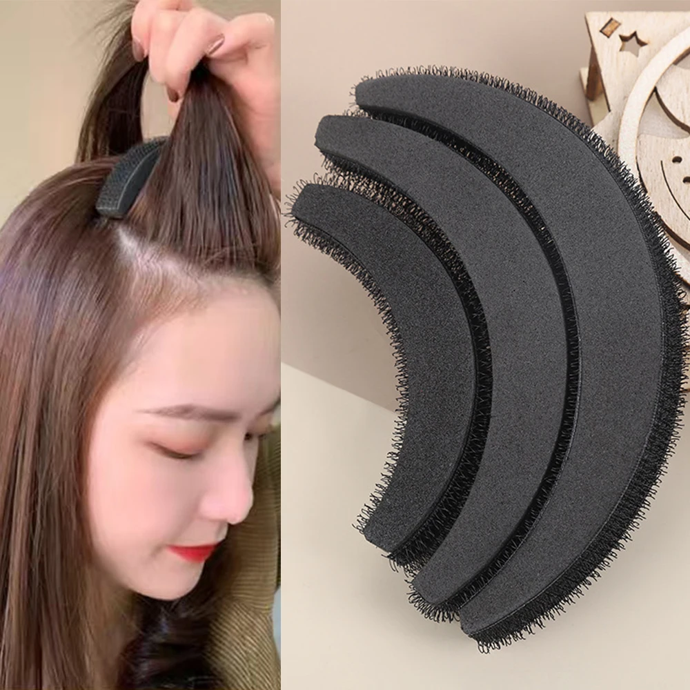 4/7/8Pcs Reusable Hair Pads Set Increase Volume Puff Hair Bun Maker Magic Foam Sponge Hair Clips Styling Accessories Insert Tool