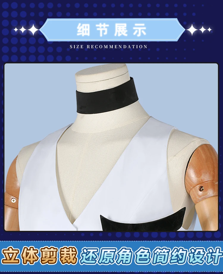 Anime Panty & Stocking Cosplay Kostüm Perücke weiß Halloween uniform Handschuhe Frau Mann Karneval Uniformen 6