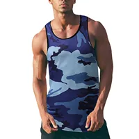 Camouflage Print Mens Tanks Top Summer Loose Sports Beach Vest Males Gym Clothing Bodybuilding Sleeveless Shirt Debardeur Homme - Image 2