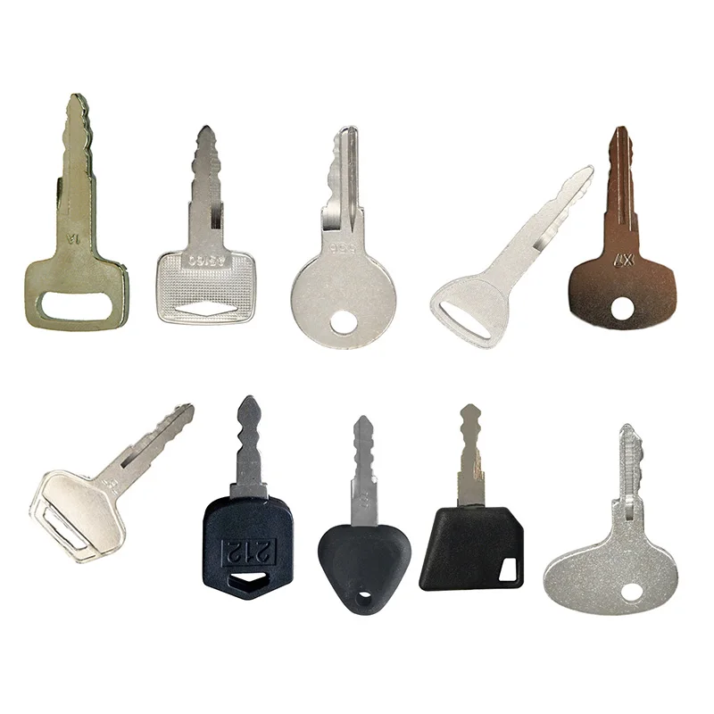11PC Ignition Keys Set Compatible with JCB Equipment Compatible with Mitsubishi Forklifts Caterpillar