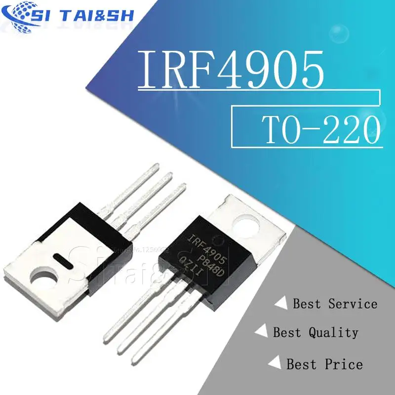 

10 шт. IRF4905PBF TO220 IRF4905 TO-220 IRF4905P мощный МОП-транзистор, новый и оригинальный