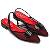 2025Women's Shoes Fashion Classic Pointed Design Female Commuting Flat Shoes Summer Popular Hollow Design Ladies Low Heel Shoes 3