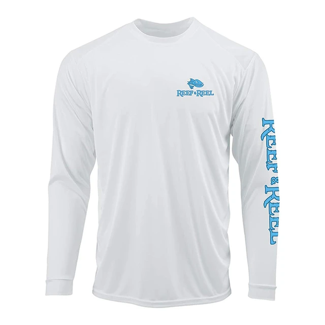 REEF & REEL Fishing T-shirt Fishing Clothing Men Long Sleeve Uv Protection  50 Fishing Shirts Apparel Outdoor Roupa De Pesca - AliExpress