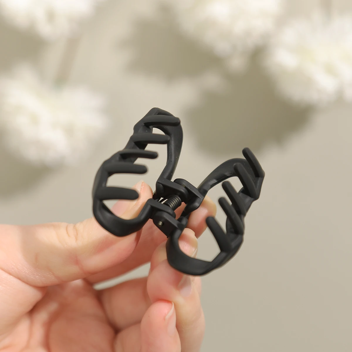 Black Small Hair Claws Girtls Cute Heart Flower Hairpin For Women Styling Korean Hairpin Crabs Fashion Hair Accessories Clmps