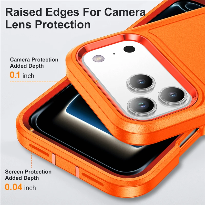 Defender Shockproof Invisible Bracket Armor Matte Case Accessories