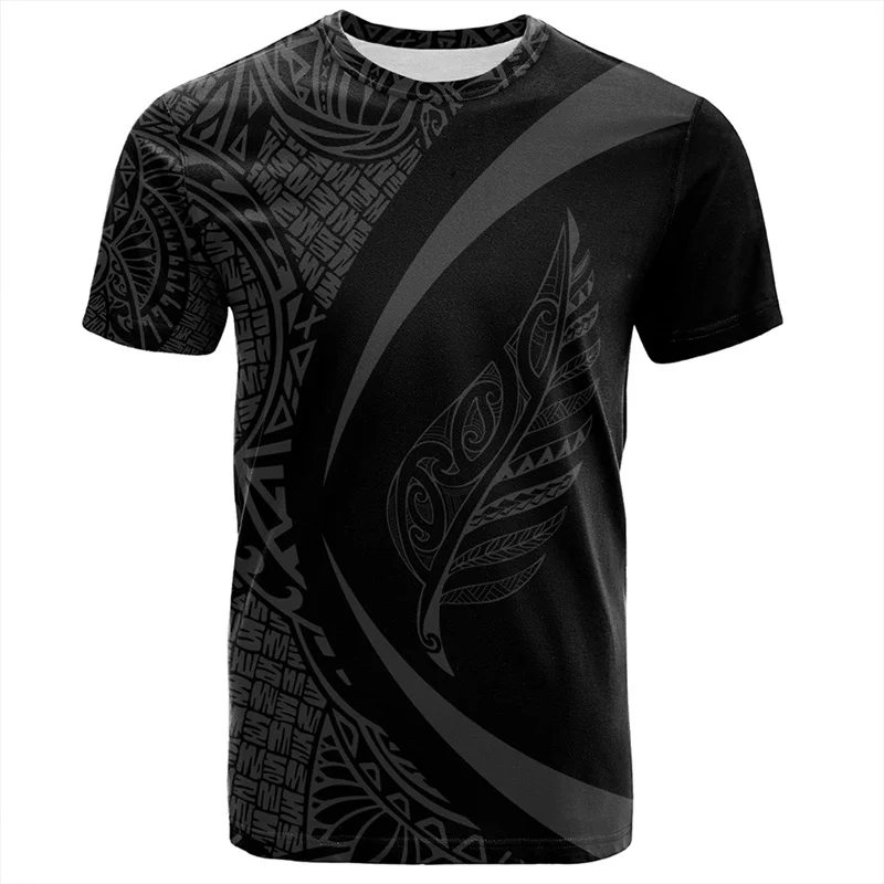 thumbnail image 1 of Camiseta con estampado 3D de pelota de rugby maorí de Nueva Zelanda, camisetas deportivas de secado rápido para hombres, ropa de gimnasio hawaiana de moda, 1 of 5