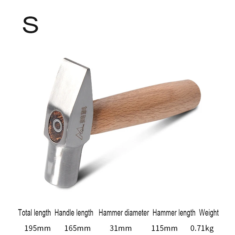 Silversmith Hammer Short Handle Flat Head Jewelry Hammer Tools Goldsmith  Sledge Hammer Woodworking Tools For Nails Carpentry