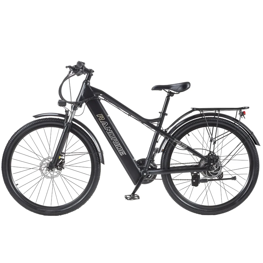 Ebike Randride YG70 electric city bicycle front fork suspension 1000W motor 48V 14AH adult city cycling electric bicycle