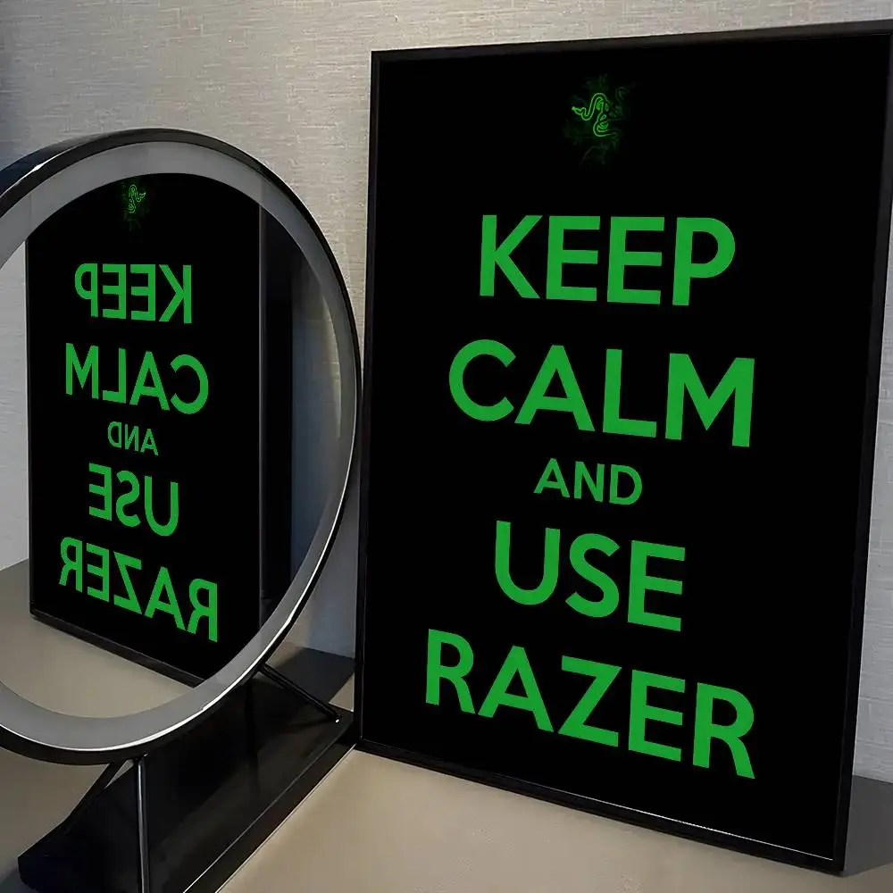 Mode Logo R-Razer Poster Aufkleber Vintage Film Poster Drucken Wasserdichte Wand Kunst Für Wohnzimmer Schlafzimmer Home Decor – Detail 12