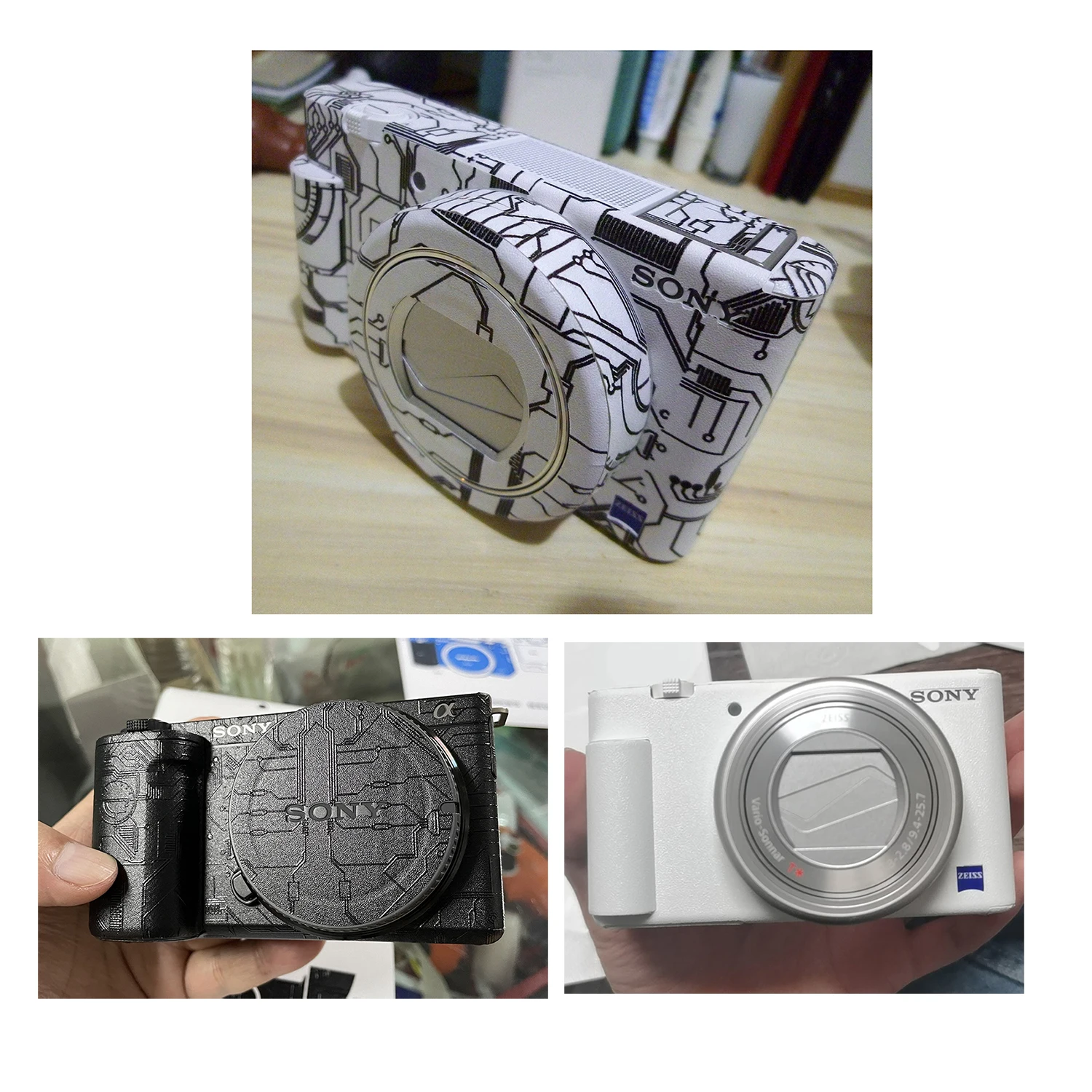 Pellicola Adesiva Protettiva Per Fotocamera Antigraffio Per Sony Rx100 Rx100V Va Vi Vii M5 M6 M7 Zv1 Zv-1 Ii Cover Skin Coat Wrap Decoration