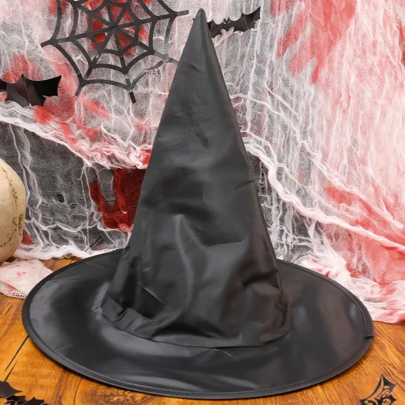 Halloween Mysterious Witch Hat Dark Mage Cap Men Women Lightweight Wizard Hat Festival Gathering Magician Cap Cosplay Costumes
