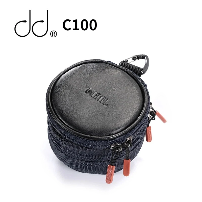 

DDHiFi C100 Earphones Carrying Case (Double-Layer Space), Storage Case for IEMs, Audio Adapters, Dongles, Eartips and Cables