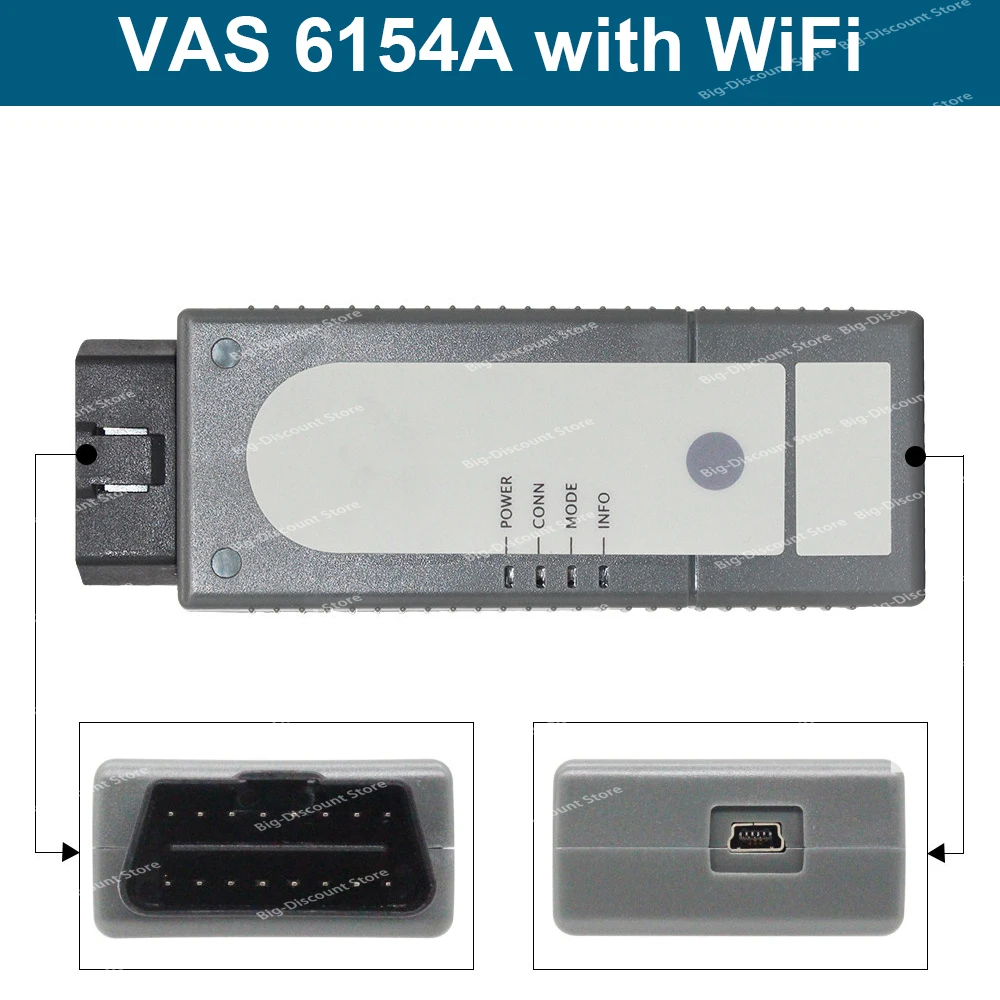 

OBD2 автомобильный диагностический инструмент оригинальный корпус 6154A V23.01 лучше, чем VNCI 6154A 5054A Forvag сканер UDS CAN FD до 2024 WIFI