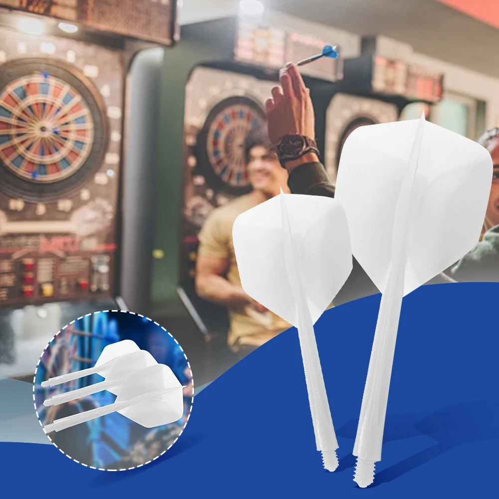 6Pcs Integrated Dart Shaft and Flights Standard Shape Integrated Dart Flights and Shafts Anti-Fall  Dart Accessories Kit