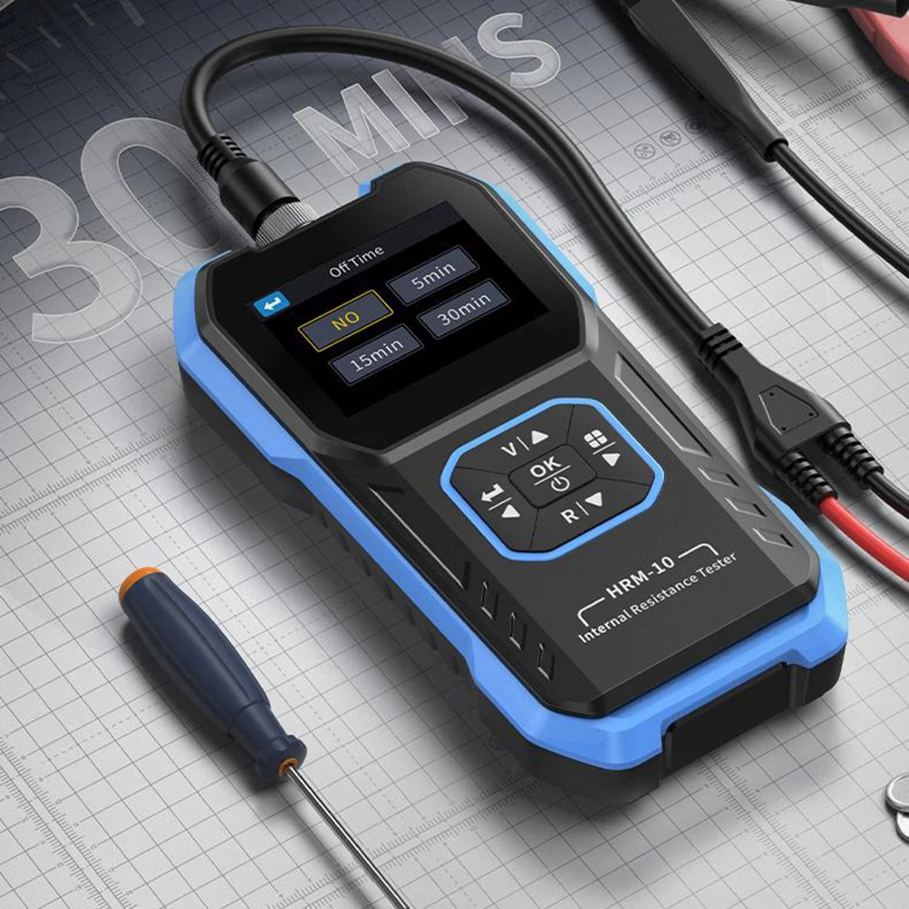 HRM-10 Internal Resistance Tester Meter High-definition Color Screen Display High Precision Voltage Resistance Measuring Tools