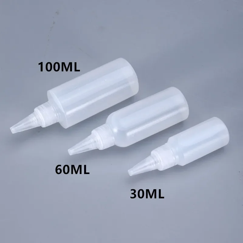 Glue Applicator Bottle 30ML 60ML 100ml 10Pcs
