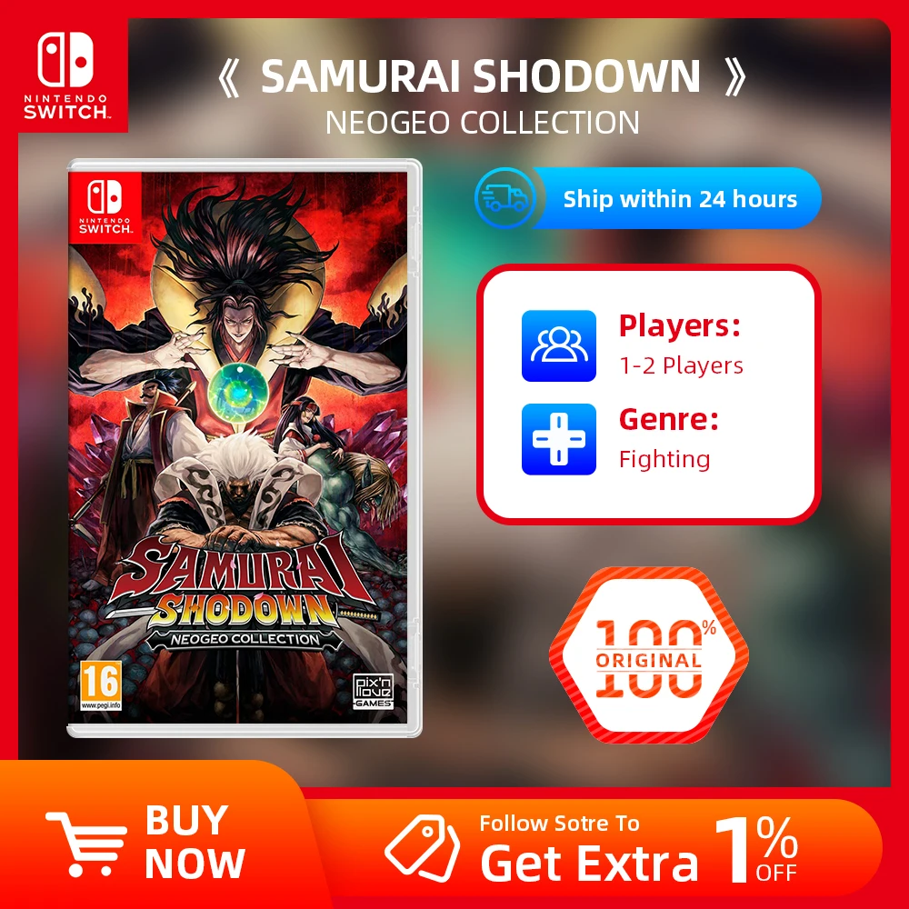 Nintendo Switch Game Deals SAMURAI SHODOWN NEOGEO COLLECTION