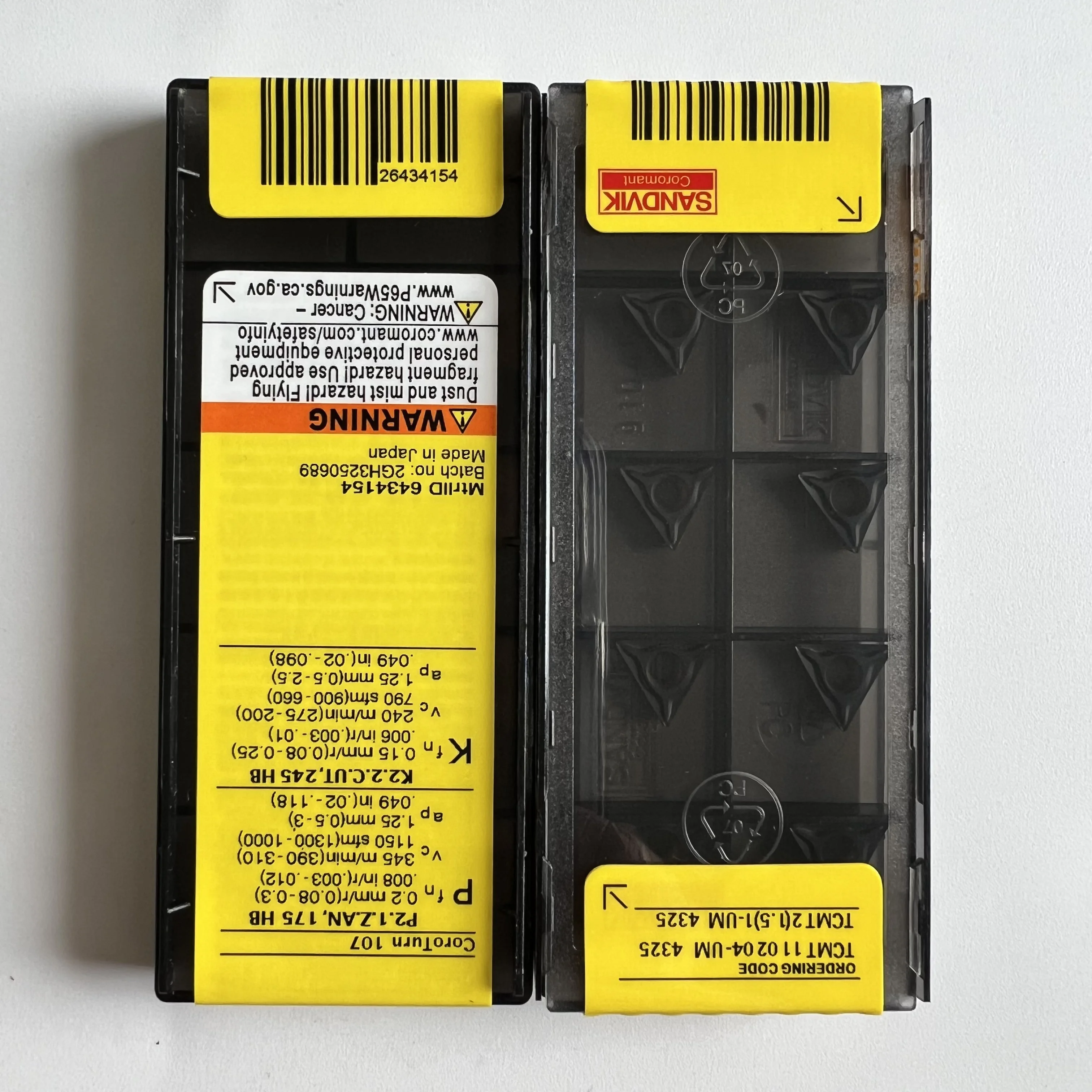 

Carbide blade/10 piece / TCMT110204-UM 4325