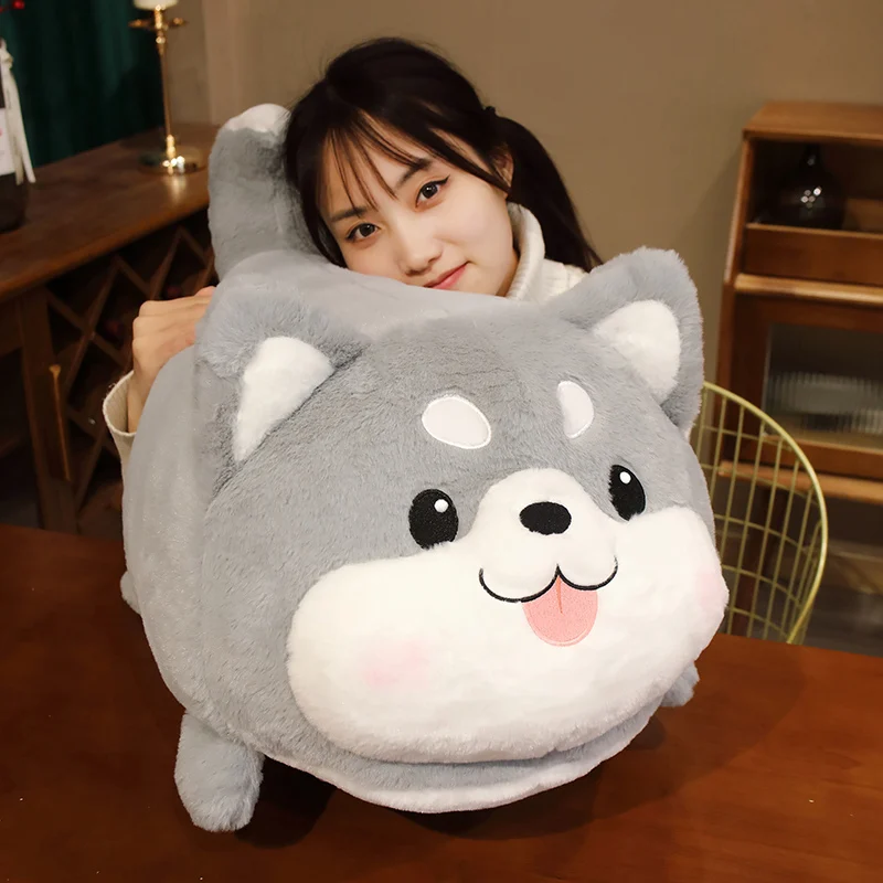 

Nice Huggable Lovely Soft Puppy Dog Plush Toys Husky Teddy Pillow Dolls Stuffed Animal For Kids Baby Birthday Gifts