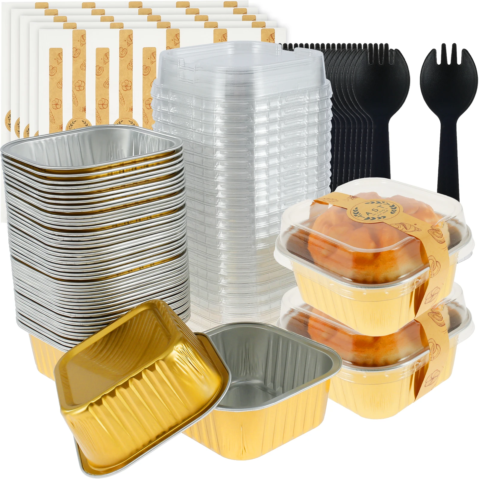 Cupcake Cup Aluminum Foil Minicake Liner 200/150pc 150ml Baking Cup Cases Muffin Boxes DIY Cake Tool