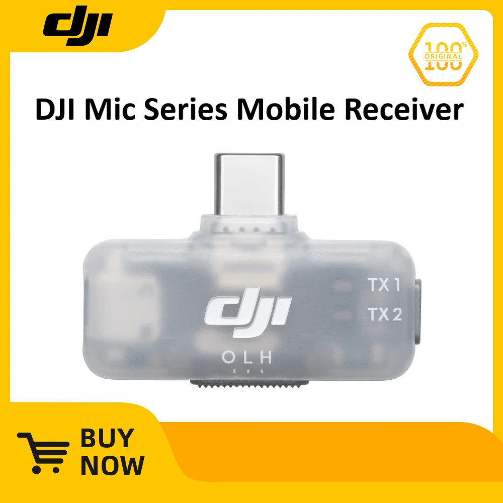 DJI Mic series mobile phone receiver is compatible with Mic 2, Mic 3 and Mic Mini transmitters DJI original