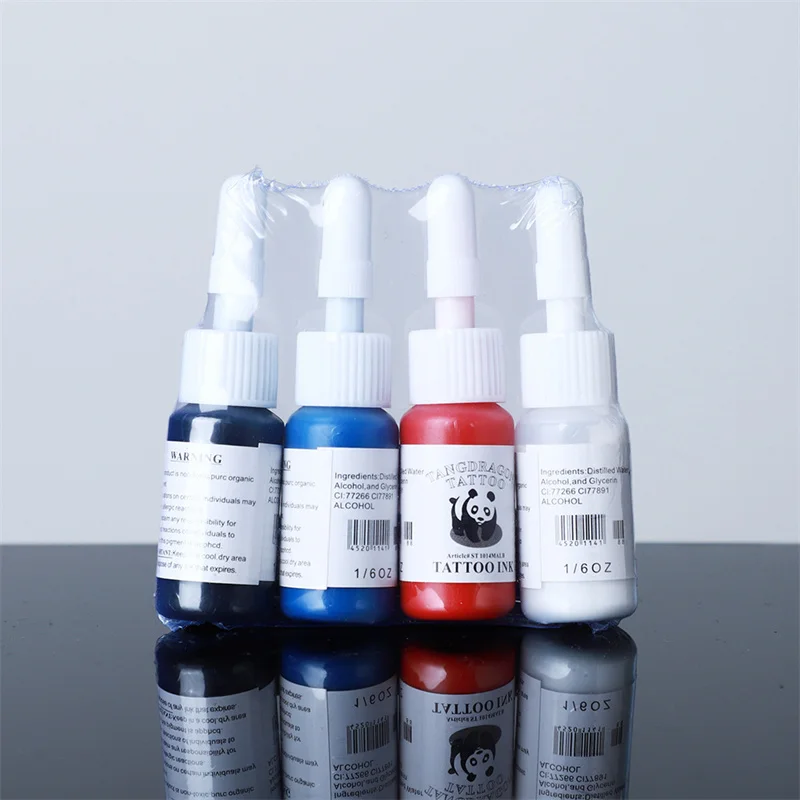 1/2/3 PCS Tattoo Ink Pigment Color Tattoo Body Coloring Painting Art Permanent Makeup Tools Professional Eyebrow Eyeliner