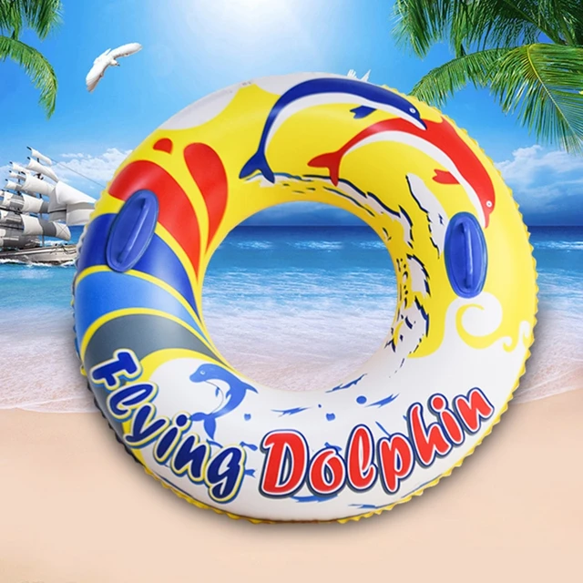 Dolphin Cartoon Summer Swimming Ring Play Set for Kids/Friend/Family Play with 5