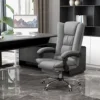 Vinsetto Vibration Massage Office Chair with Heat, Footrest, Gray 3