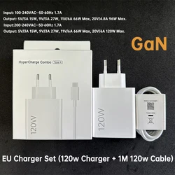 Xiaomi High - Speed Turbo Hypercharge Power Adapter with Cable, 120W/90W - 120w EU Charger Set