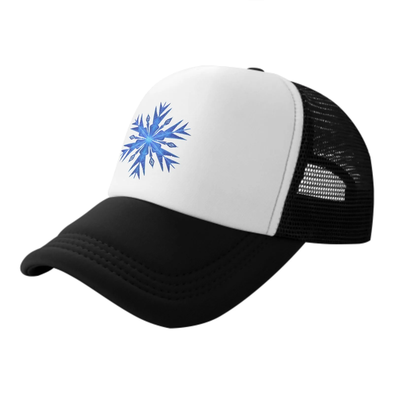 

Blue Snowflakes Baseball Caps Cotton High Quality Cap Men Women Hat Trucker Snapback Dad Hats