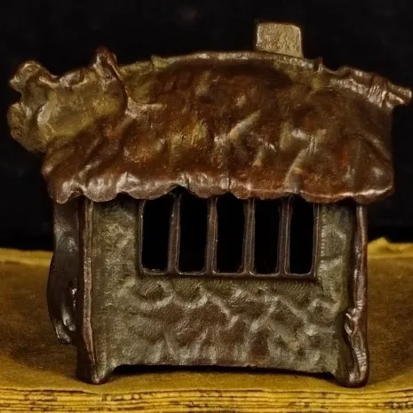 

Классический пасторальный домик для деревьев, домик, курильница для благовоний, украшение для дома, чайная церемония, украшения для чайных домашних животных, медная технология