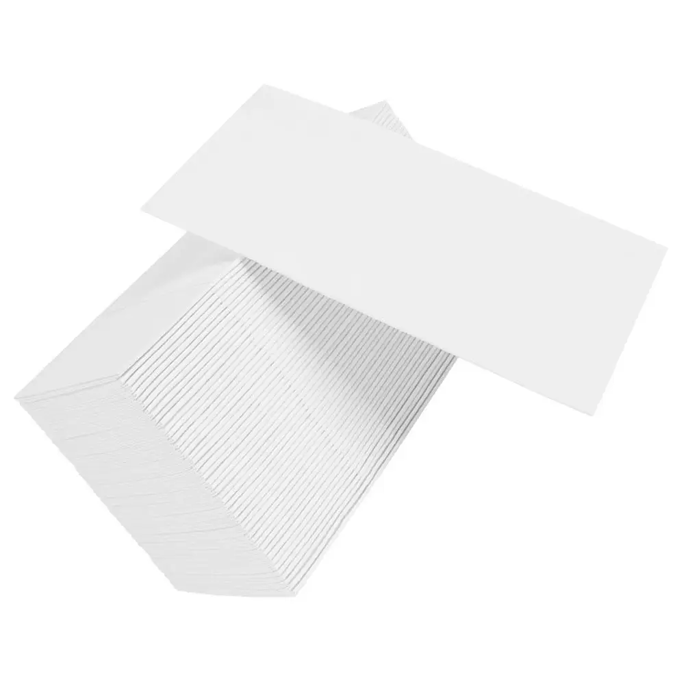 50pcs White 40x40cm Thick Paper Napkins Disposable Knife Fork Pads for Hotel Party Bathrooms Guest Hand Towels Pocket Serviettes