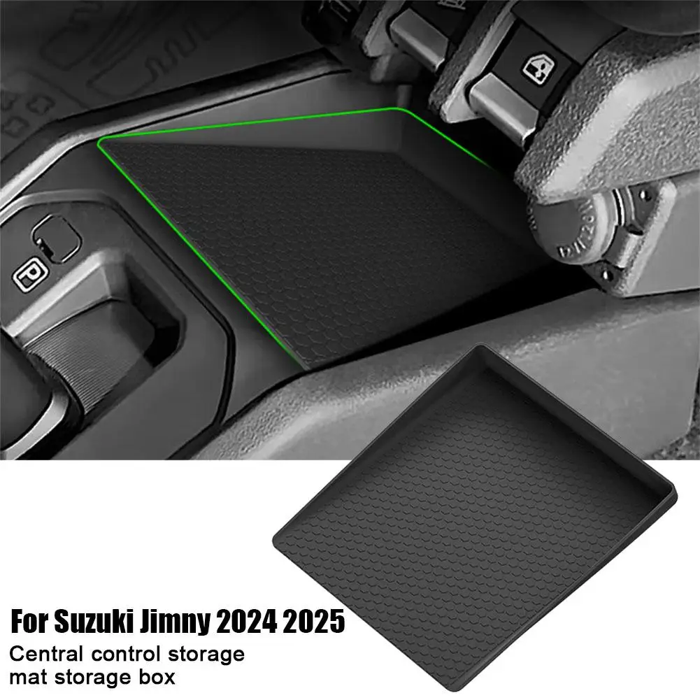 Mittelkonsole-Aufbewahrungsbox, zentrales Tablett, Pad-Organizer, Verstauen, Aufräumen, Auto-Innenzubehör, für Suzuki Jimny 2024 2025 – Detail 1