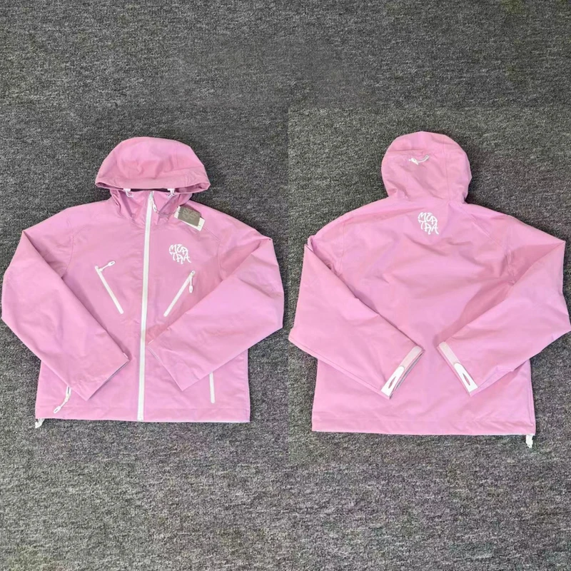 Men Women Classic Logo High Quality Coats Mertra Jacket Fall Pink