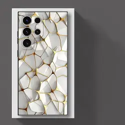 Chic Marble Print Phone Case - Sleek Silicone Cover - GalaxyNote10Plus (UUAZA01)
