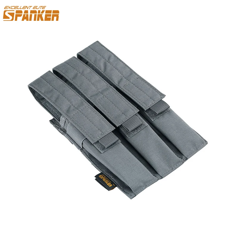 Eccellente Elite Spanker Mp5 Mp7 Kriss Triple Magazine Pouch Molle Open Top Mag Pouch Carrier Caccia Airsoft Magazine Pouch