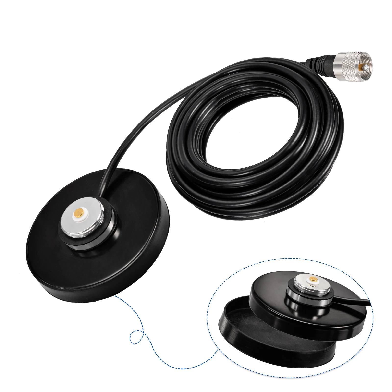 Magnetic Base Mount Antenna for Car CB Radio with 16ft Cable