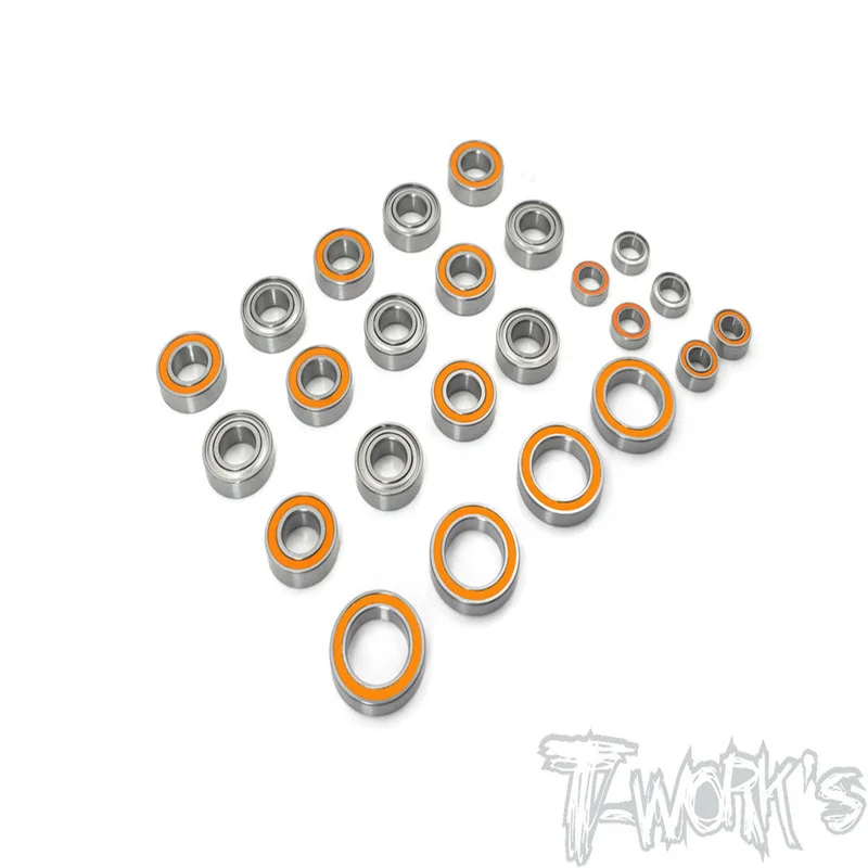 Originale T Works Bbs-Xb8E '20 Set Di Cuscinetti A Sfera Di Precisione (Per Xray Xb8E 2020 ) 22 Pezzi. Rc Parte